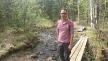 Randonnée le sentier de l'ours, parc national d'Oulanka